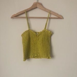 forever 21 tank top, green-yellow colour, size XS